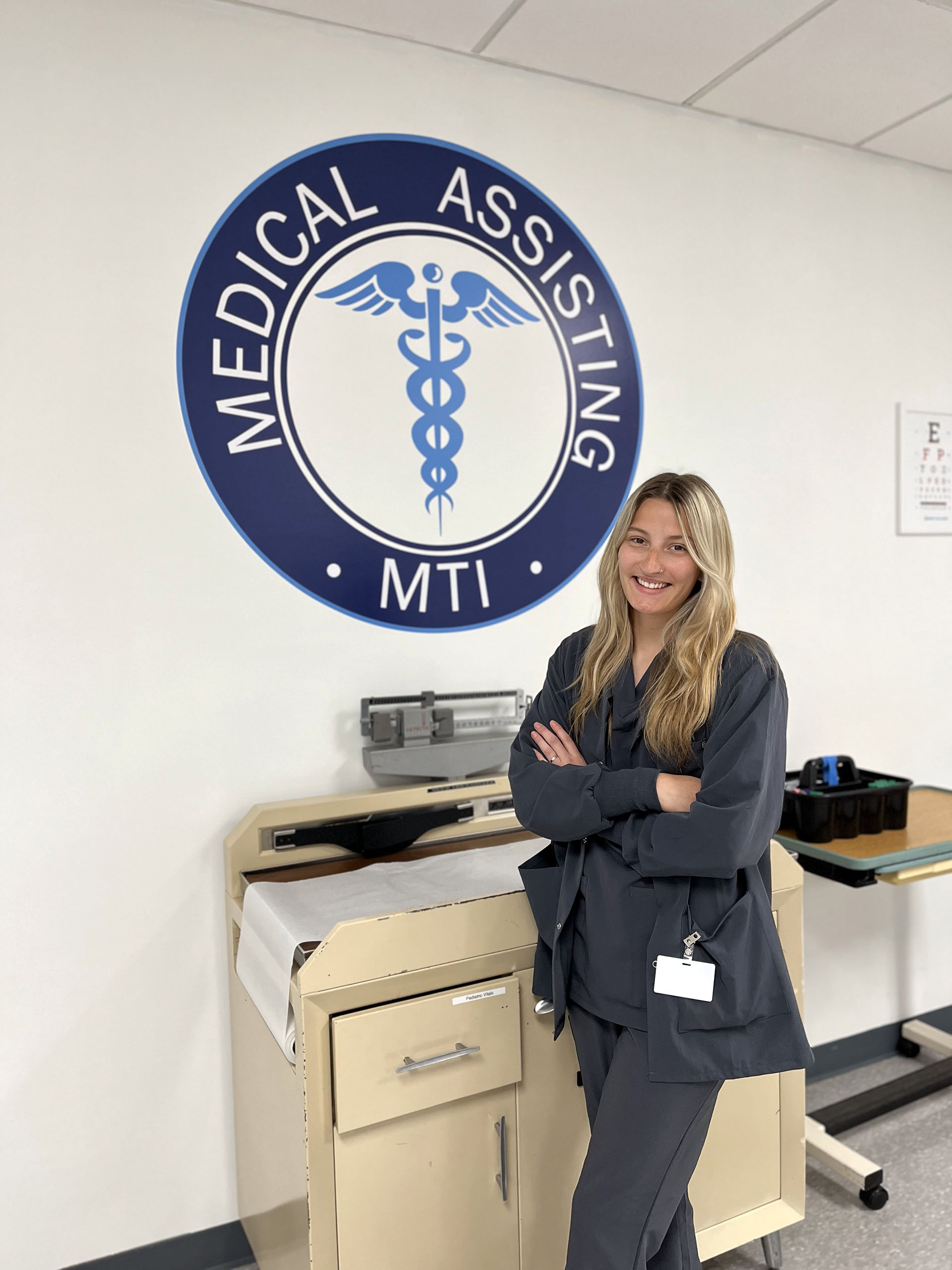 Medical Assisting Program Student Ready for Class